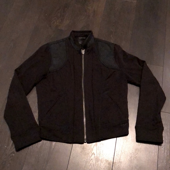 Calvin Klein black jacket with iron-on patch - Picture 3 of 5